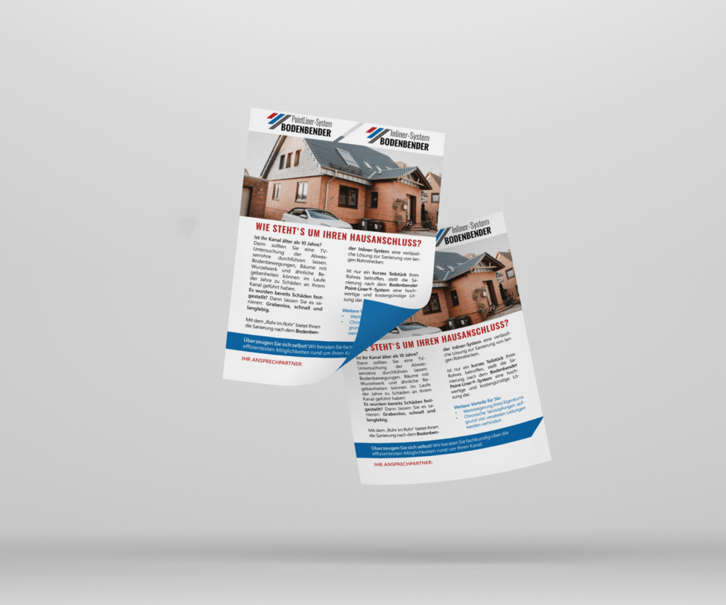 Flyer Informationen zu Hausanschlüssen.